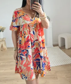 Robes>La boutique de Lilie ROBE SHORT ALBANE Rose