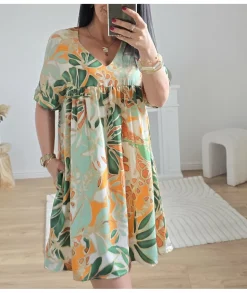Robes>La boutique de Lilie ROBE SHORT ALBANE Vert