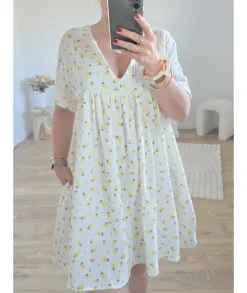 Robes>La boutique de Lilie ROBE SHORT HELOISE Blanc
