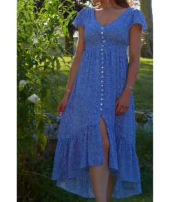 Robes>La boutique de Lilie ROBE TAISSA LONGUE Bleu