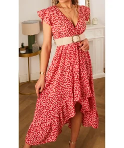 Robes>La boutique de Lilie ROBE VIRGILE Rouge
