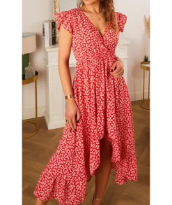 Robes>La boutique de Lilie ROBE VIRGILE Rouge