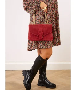Sacs / Idées Cadeaux>La boutique de Lilie SAC CUIR ELISE Bordeaux