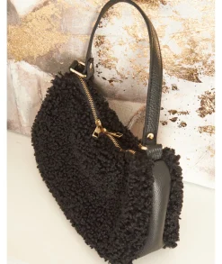 Sacs / Idées Cadeaux>La boutique de Lilie SAC EN CUIR SAMIA Noir