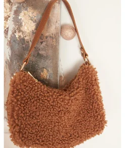 Sacs / Idées Cadeaux>La boutique de Lilie SAC EN CUIR SAMIA Camel