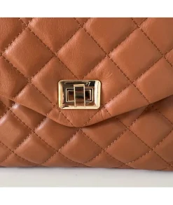 Sacs / Idées Cadeaux>La boutique de Lilie SAC KARINE EN CUIR Camel