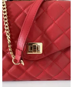 Sacs / Idées Cadeaux>La boutique de Lilie SAC KARINE EN CUIR Rouge