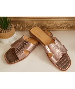 Sandales & Espadrilles>La boutique de Lilie SANDALES ALICIA BRONZE Marron