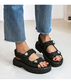 Sandales & Espadrilles>La boutique de Lilie SANDALES EMILIE Noir