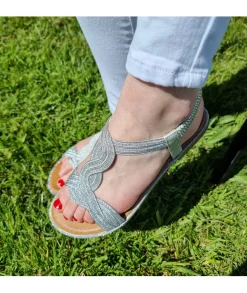 Sandales & Espadrilles>La boutique de Lilie SANDALES MANEA Argente