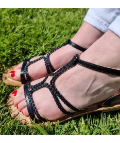 Sandales & Espadrilles>La boutique de Lilie SANDALES PETRA Noir