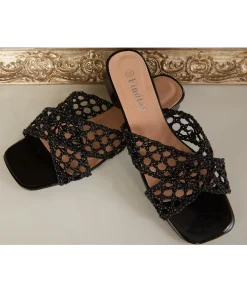 Sandales & Espadrilles>La boutique de Lilie SANDALES PRESCILLIA Noir