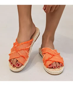 Sandales & Espadrilles>La boutique de Lilie SANDALES VIOLAINE Orange