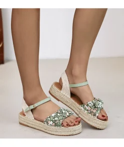 Sandales & Espadrilles>La boutique de Lilie SANDALES ZOLA Vert