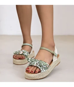 Sandales & Espadrilles>La boutique de Lilie SANDALES ZOLA Vert