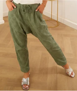 Jeans / Pantalons>La boutique de Lilie SAROUEL CHLOE Kaki