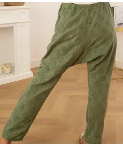 Jeans / Pantalons>La boutique de Lilie SAROUEL CHLOE Kaki