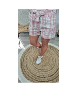 Jupes / Shorts>La boutique de Lilie SHORT ADELAIDE Rosepoudre