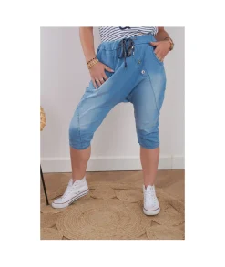 Jupes / Shorts>La boutique de Lilie SHORT BELANY Bleuciel