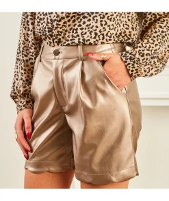 Jupes / Shorts>La boutique de Lilie SHORT CLEMENTINE Dore