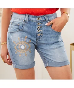 Jupes / Shorts>La boutique de Lilie SHORT CLOTHILDE Jeans