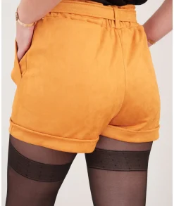 Jupes / Shorts>La boutique de Lilie SHORT HARMONY II Moutarde