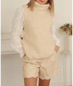 Jupes / Shorts>La boutique de Lilie SHORT KAYLIAH Beige