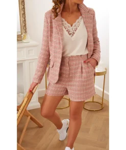 Jupes / Shorts>La boutique de Lilie SHORT SIDONIE - Rose Rouge