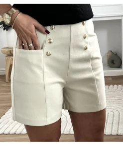 Jupes / Shorts>La boutique de Lilie SHORT SYLVAIN Beige