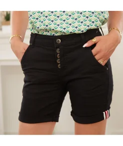Jupes / Shorts>La boutique de Lilie SHORT TATIANA Noir