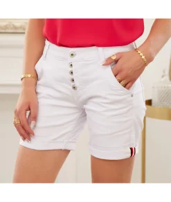 Jupes / Shorts>La boutique de Lilie SHORT TATIANA Blanc