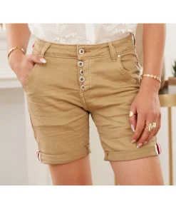 Jupes / Shorts>La boutique de Lilie SHORT TATIANA Camel