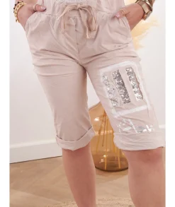 Jupes / Shorts>La boutique de Lilie SHORT YARA Rosepoudre
