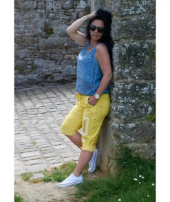 Jupes / Shorts>La boutique de Lilie SHORT YARA Jaune