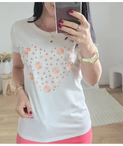 T-shirts>La boutique de Lilie T- SHIRT SAMIRA Blanc