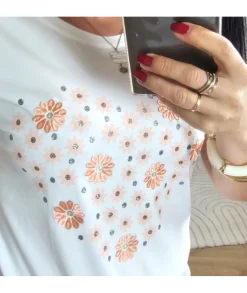 T-shirts>La boutique de Lilie T- SHIRT SAMIRA Blanc
