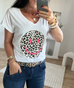 T-shirts>La boutique de Lilie TEE SHIRT CARINE Blanc