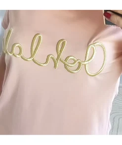 T-shirts>La boutique de Lilie TEE SHIRT IDYLLE Saumon