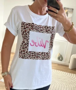 T-shirts>La boutique de Lilie TEE SHIRT JUSTIN Blanc