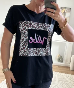 T-shirts>La boutique de Lilie TEE SHIRT JUSTIN Noir