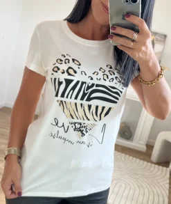 T-shirts>La boutique de Lilie TEE-SHIRT DORIA Blanc
