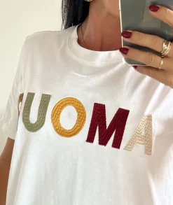 T-shirts>La boutique de Lilie TEE-SHIRT FELICE Blanc