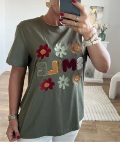 T-shirts>La boutique de Lilie TEE-SHIRT JULES Kaki