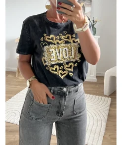 T-shirts>La boutique de Lilie TEE-SHIRT OWEN Noir