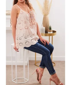 Tops / Blouses>La boutique de Lilie TOP AMELIANA Rosepoudre