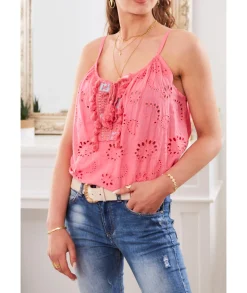 Tops / Blouses>La boutique de Lilie TOP AMELIANA Rose
