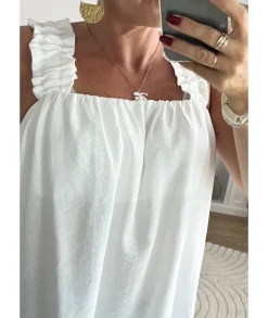 Tops / Blouses>La boutique de Lilie TOP ANNA Blanc