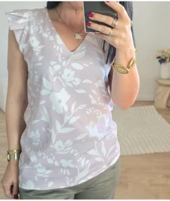 Tops / Blouses>La boutique de Lilie TOP BARBARA Blanc