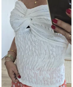 Tops / Blouses>La boutique de Lilie TOP CECILE Blanc
