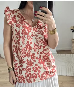 Tops / Blouses>La boutique de Lilie TOP CHLOA Brique